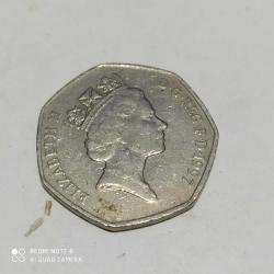 P26--İNGİLTERE MADENİ PARA 1997 FIFTY PENCE