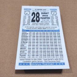 Efemera - 28 şubat 2022 takvim yaprağı (türkiye takvimi) - kitantik - kitaLog