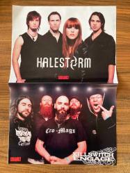 Avenged Sevenfold / Halestorm - Killswitch Engage / lamine kaplı A3 ebadında poster