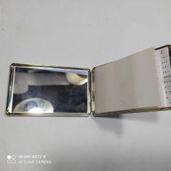 K79------GÜMÜŞ KAPLAMA AYNALI BOŞ TELEFON FİHRİSTİ