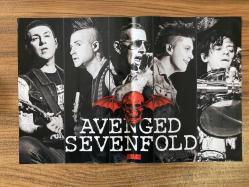 Avenged Sevenfold & Sick Of It All / Suicide Silence / lamine kaplı A3 ebadında poster