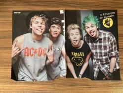 Ed Sheeran & 5 Seconds Of Summer / A3 ebadında lamine kaplı poster