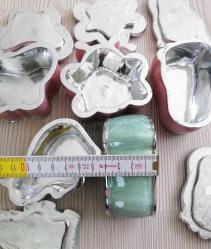 6 Adet Kapaklı Porselen Kutu - Porselen Takı - Saklama Kutusu