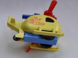 Vintage Sovyet Rus Oyuncak Mickey Mouse Kurmalı Helikopter - Sovyet Rusya Antika Koleksiyon Oyuncak
