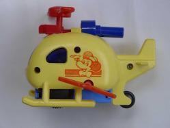 Vintage Sovyet Rus Oyuncak Mickey Mouse Kurmalı Helikopter - Sovyet Rusya Antika Koleksiyon Oyuncak