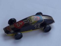 Antika Teneke Oyuncak Yarış Arabası