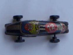 Antika Teneke Oyuncak Yarış Arabası