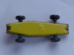 Antika Teneke Oyuncak Yarış Arabası