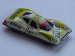 Antika Teneke Oyuncak Yarış Arabası