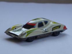 Antika Teneke Oyuncak Yarış Arabası