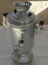 Vintage Rus Mini Semaver, Dekorluk Eski Biblo Rus Semaver