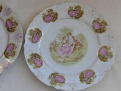 Vintage Fragonard Desen Fine Porselen 2 Adet Tabak