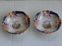 Vintage Fragonard Desen 2 Adet Porselen Kase