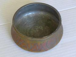 Bronz İşlemeli Badya Antika Bronz Obje, Tas