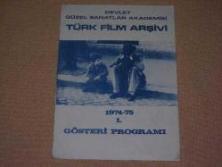 TÜRK FİLM ARŞİVİ -1974-75 - 1. GÖSTERİ PROGRAMI