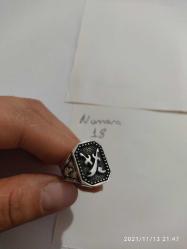 ZÜLFİKAR TASARIM GÜMÜŞ KAPLAMA SIFIR 18 NUMARA ERKEK YÜZÜK