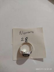 ZÜLFİKAR TASARIM GÜMÜŞ KAPLAMA SIFIR 28 NUMARA ERKEK YÜZÜK