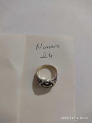 AY YILDIZLI-TASARIM GÜMÜŞ KAPLAMA SIFIR 24 NUMARA ERKEK YÜZÜK