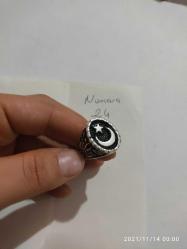 AY YILDIZLI-TASARIM GÜMÜŞ KAPLAMA SIFIR 24 NUMARA ERKEK YÜZÜK