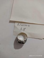 AY YILDIZLI-TASARIM GÜMÜŞ KAPLAMA SIFIR 18 NUMARA ERKEK YÜZÜK