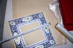 SÜPER TEZHİP SANATI EL YAPIMI ESER (CAM ÖNÜ RAF ÜSTÜ