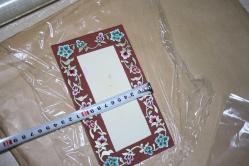 ORTASI YAZILABİLİR TEZHİP SANATI EL YAPIMI ESER (CAM ÖNÜ RAF ÜSTÜ