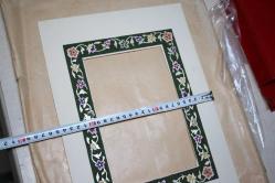 PASPARTU TEZHİP SANATI EL YAPIMI ÇERÇEVELİK PASPARTU ( CAM ÖNÜ RAF ÜSTÜ