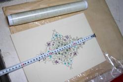 ÇERÇEVELİK ORJINAL TEZHİP SANATI EL YAPIMI ESER (CAM ÖNÜ RAF ÜSTÜ