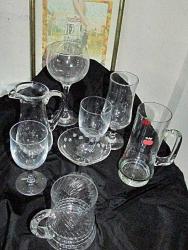 8 PARÇA KRİSTAL KADEH VB RAKI SÜRAHİSİ VB LOT HEPSİDE GÖNDERİLECEKTİR (ESKİ DEPO KOLİLİ