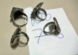 OSMANLI TARZI ALPAKA YÜZÜK LOTU 4 ADET ELYAPIMI SÜPER YÜZÜKLER DETAY RESİMLERDE VAR ( İ11 KASA NO 7