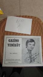 1970 YENİKÖY *GAZİNO YENİKÖY FOTOĞRAF KABI (BEYAZ KOLİ NO 7