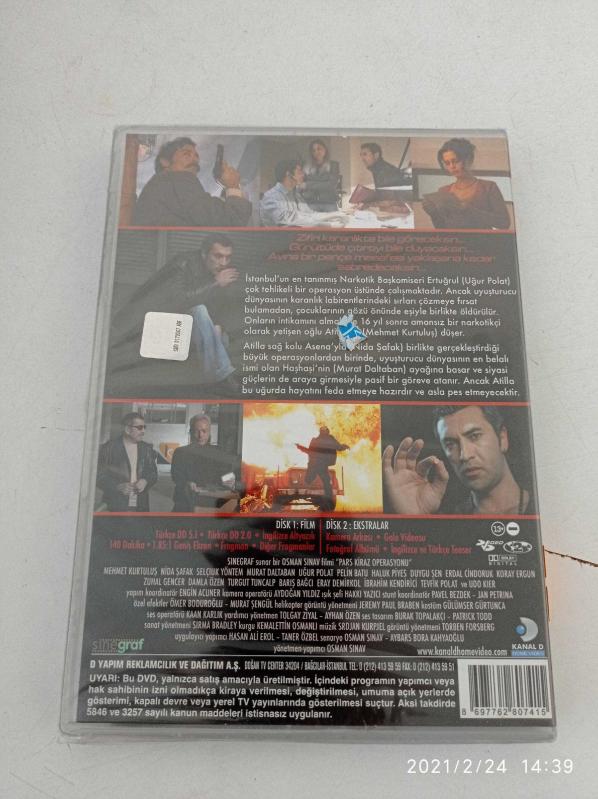 PARS 2 DİSK SIFIR PAKETLİ DVD FİLM ORJİNAL ( DVD 7007 ) - Efemera