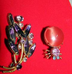 örümcek+buğday başağı-BROŞU-KOLLEKSİYONLUK 2 tane BROŞ (ORHAN KOL3NO 113)