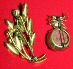 örümcek+buğday başağı-BROŞU-KOLLEKSİYONLUK 2 tane BROŞ (ORHAN KOL3NO 113)