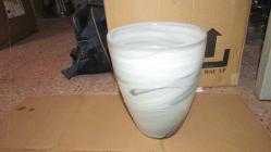 MERMER .GÖRÜNÜMLÜ CAM VAZO 23 CM BOY AĞIZ GENİŞLİĞİ 19 CM (ANTİK RAF