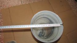 MERMER .GÖRÜNÜMLÜ CAM VAZO 23 CM BOY AĞIZ GENİŞLİĞİ 19 CM (ANTİK RAF