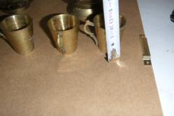 PİRİNÇ METAL TAKIM ÇAYDANLIK MİNİK BARDAKLARI ŞEKERLİĞİ SÜS OBCESİ