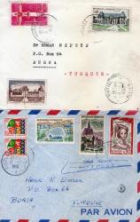 FRANSA POSTA TARİHİ 12 ZARF-KART 1950LER