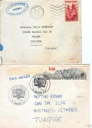 FRANSA POSTA TARİHİ 12 ZARF-KART 1950LER