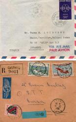 FRANSA İSVİÇRE POSTA TARİHİ 9 ZARFKART 1950LER