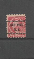 ABD AMERİKAN PUL PRECANCELLED NEW YORK