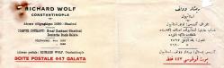 OSMANLICA RİCHARD WOLF CONSTANTINOPLE 1927