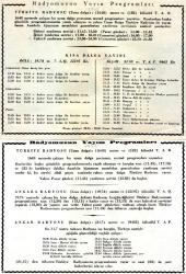 TÜRKİYE RADYO İSTANBUL -ANKARA 3PARÇA1942)II.DÜNYA SAVAŞI