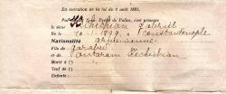 GABRİEL KECHİCHİAN GARABET OĞLU 1899 CONSTANTİNOPLE DOĞUMLU