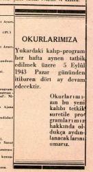RADYO PROGRAM 2.DÜNYA SAVAŞI SIRASI 