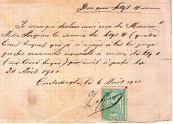 LOT.8 » CONSTANTINOPLE ARTİN PEROPIAN 1901 AĞUSTOS