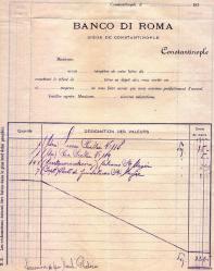 LOT.5 » BANCO Dİ ROMA CONSTANTINOPLE 1920LER