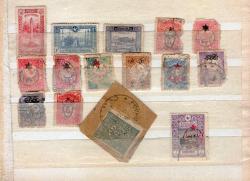 Efemera - Osmanlı çeşitli posta pulları ve damga - kitantik - kitaLog