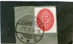 ALMAN III.REICH DIENSTMARKEN FISKAL 1928 HEIGERLOSH DAMGA.