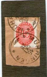 ALMAN III.REICH DIENSTMARKEN FISKAL MÜHRİNGEN 1928 DAMGA.